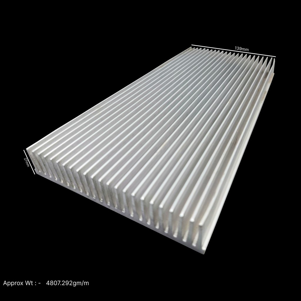 139X27X282MM AL HEATSINK