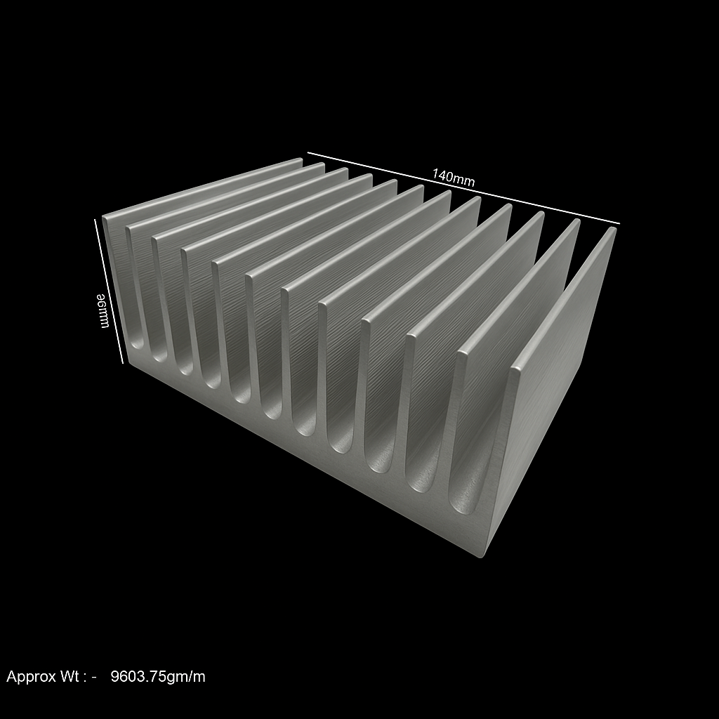 140X60X330MM AL HEATSINK