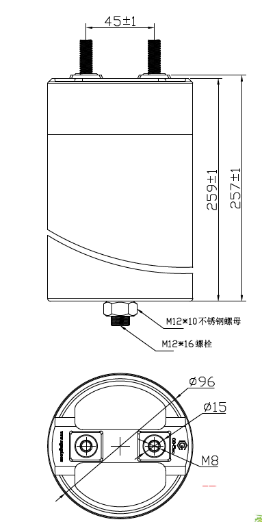 MKP-LL 1260UF/ 900VDC-80A CGE