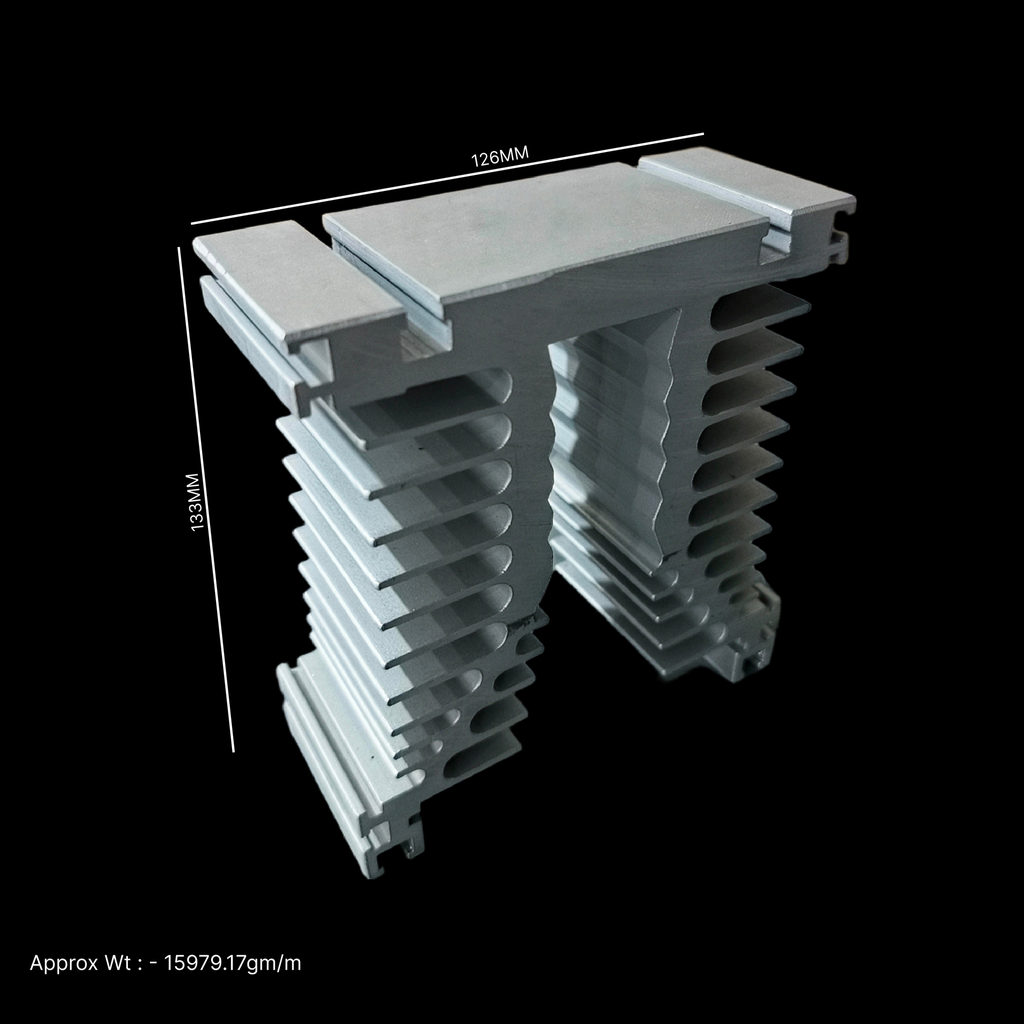 N126X133X200MM AL Heat Sink (3Kg 250gm)