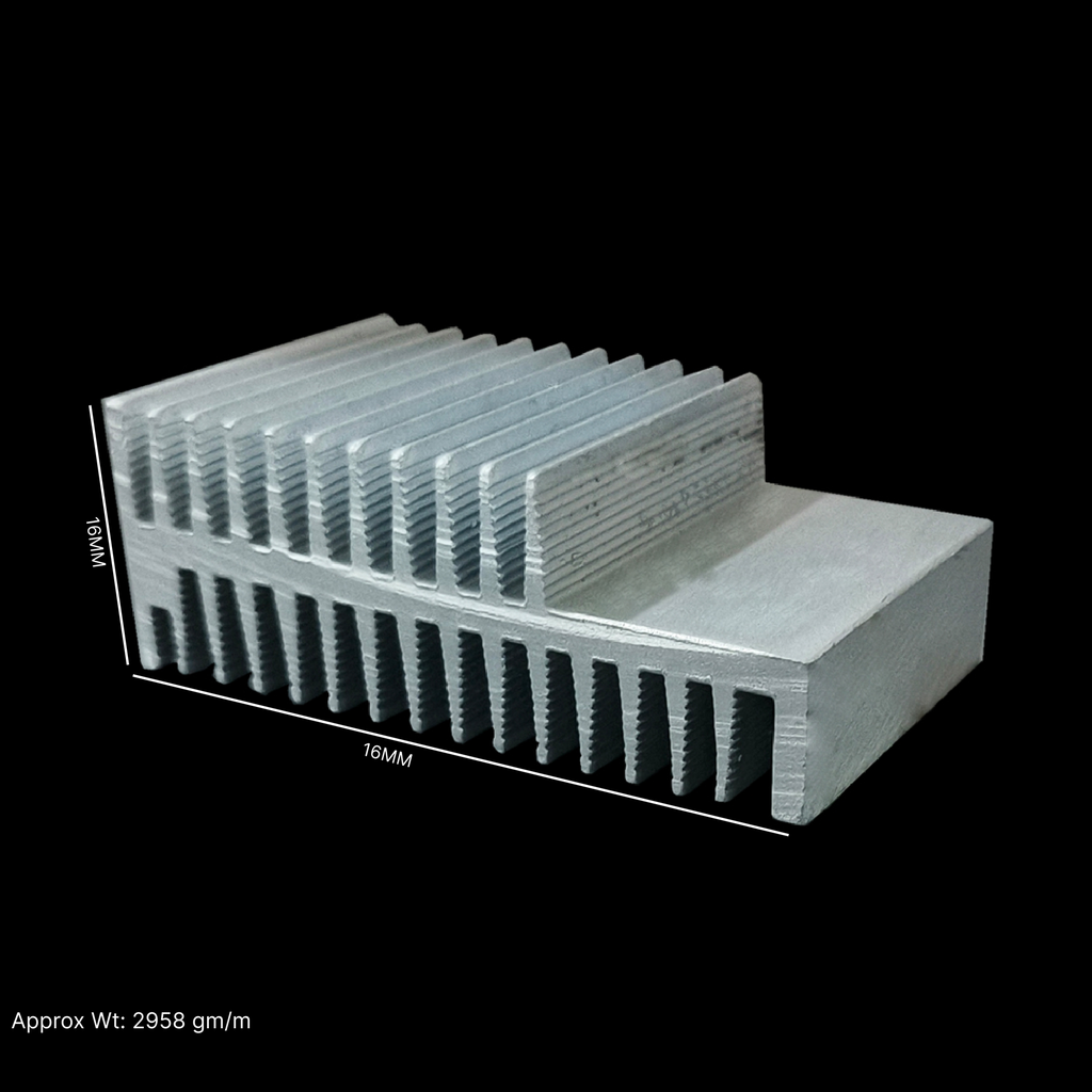 11X16X38MM AL HEAT SINK