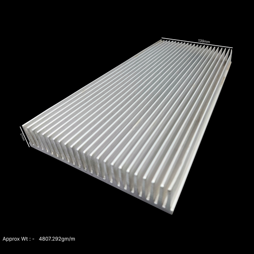 [VP005860] 139X27X282MM AL HEATSINK