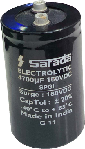 [VP001423] 4700MFD 150V DC SARDA (63X105)