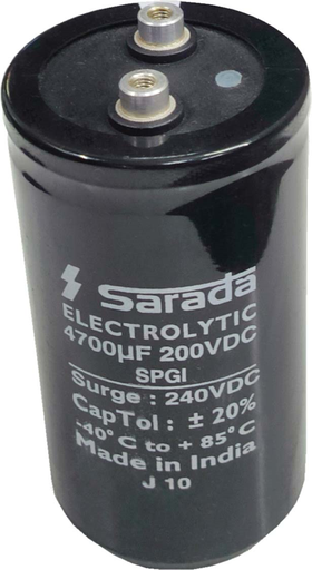 [VP001424] 4700MFD 200V DC SARDA (63X121)