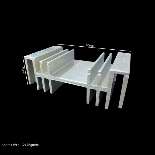 [VP008375] 90X35X100MM AL HEATSINK