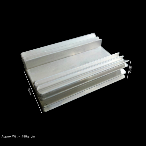 [VP009069] 35X12X50 MM AL HEATSINK (FLOWER)