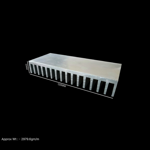 [VP000159] 120X20X370MM AL HEATSINK