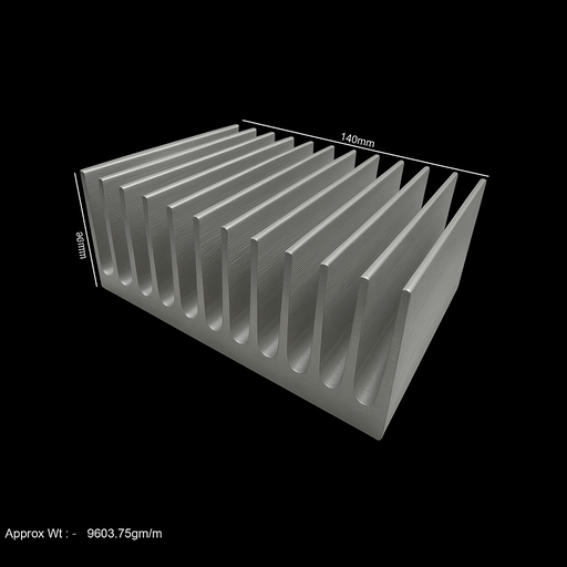 [VP002181] 140X60X220 MM AL HEATSINK