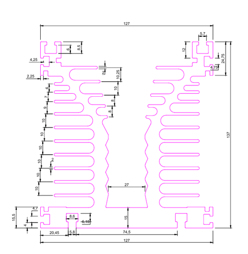 [VP000302] 126X136MM HEAT SINK (6247)(1287_L)